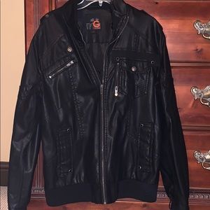 Hip men’s leather jacket